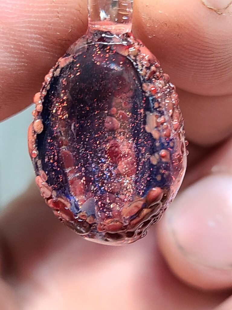 Boro Geode Pendant