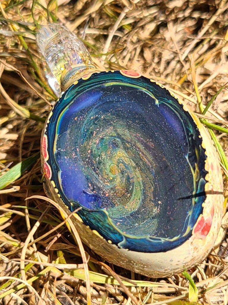 Boro-Geode Pendant 1