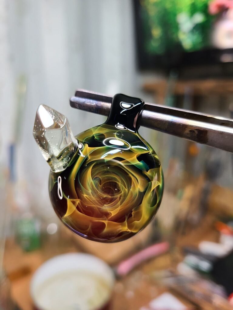 Fumed Glowing Borogem Pendant