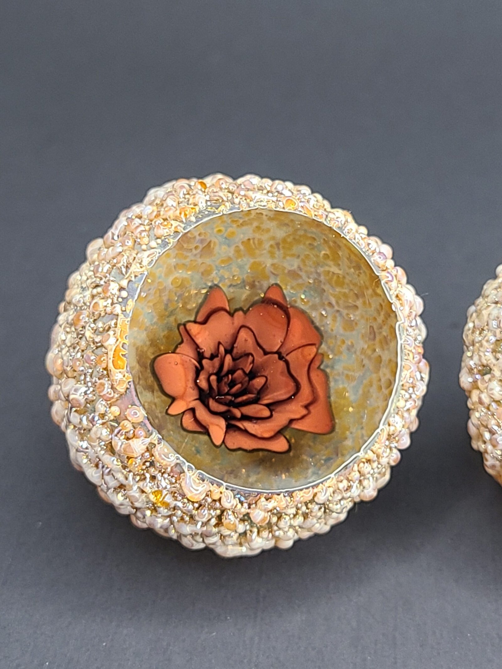 Boro Flower Fossil Red/Black 1