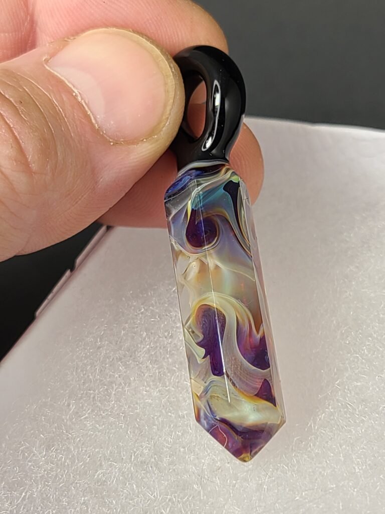 Amber Swirls Borogem Pendant