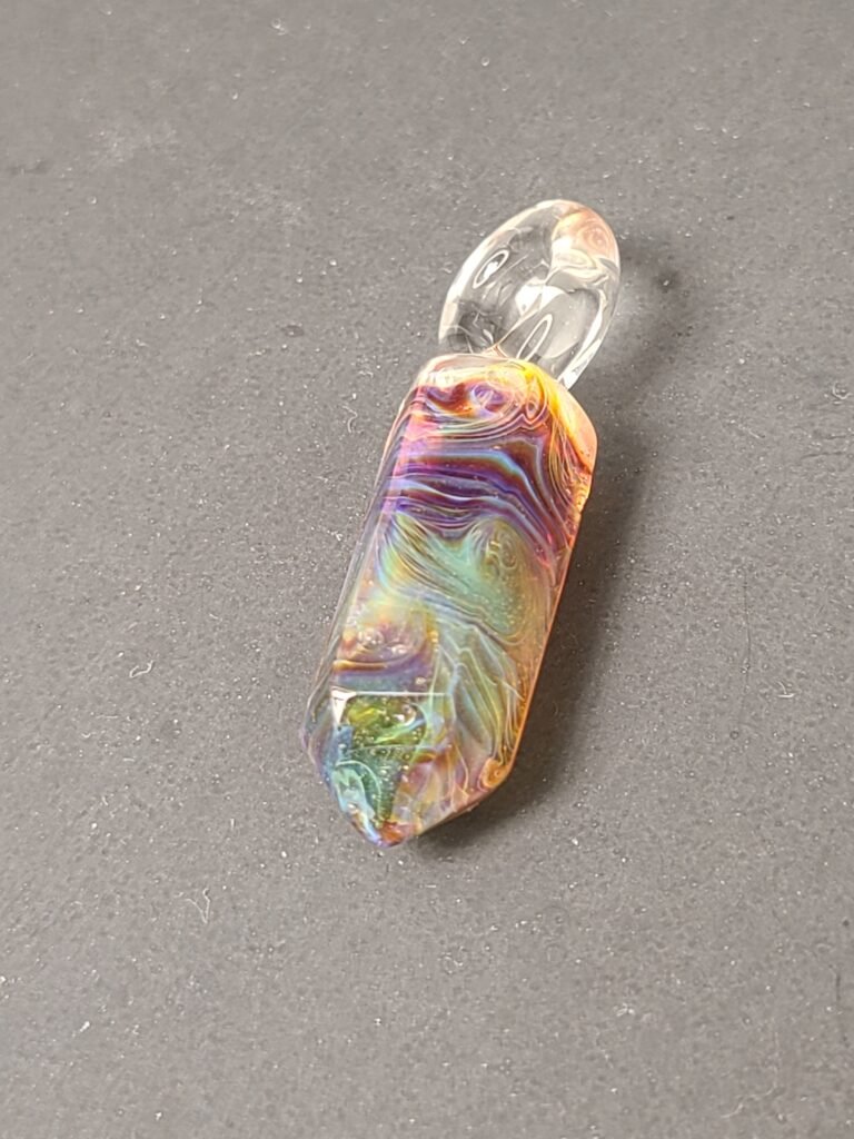 Amber Purple Swirly Borogem