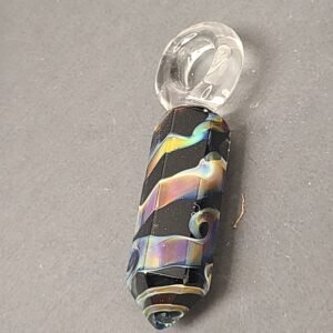 Amber Purple Black twist Pendant