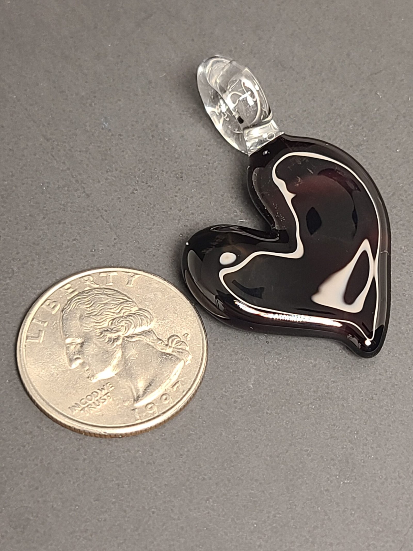 Deep Red Heart Pendant - Image 3