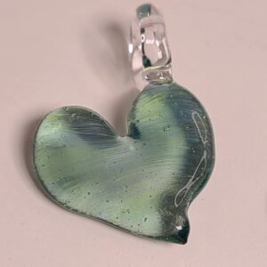 Icy Blue Heart Pendant