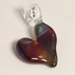 Amber Purple Heart Pendant 4