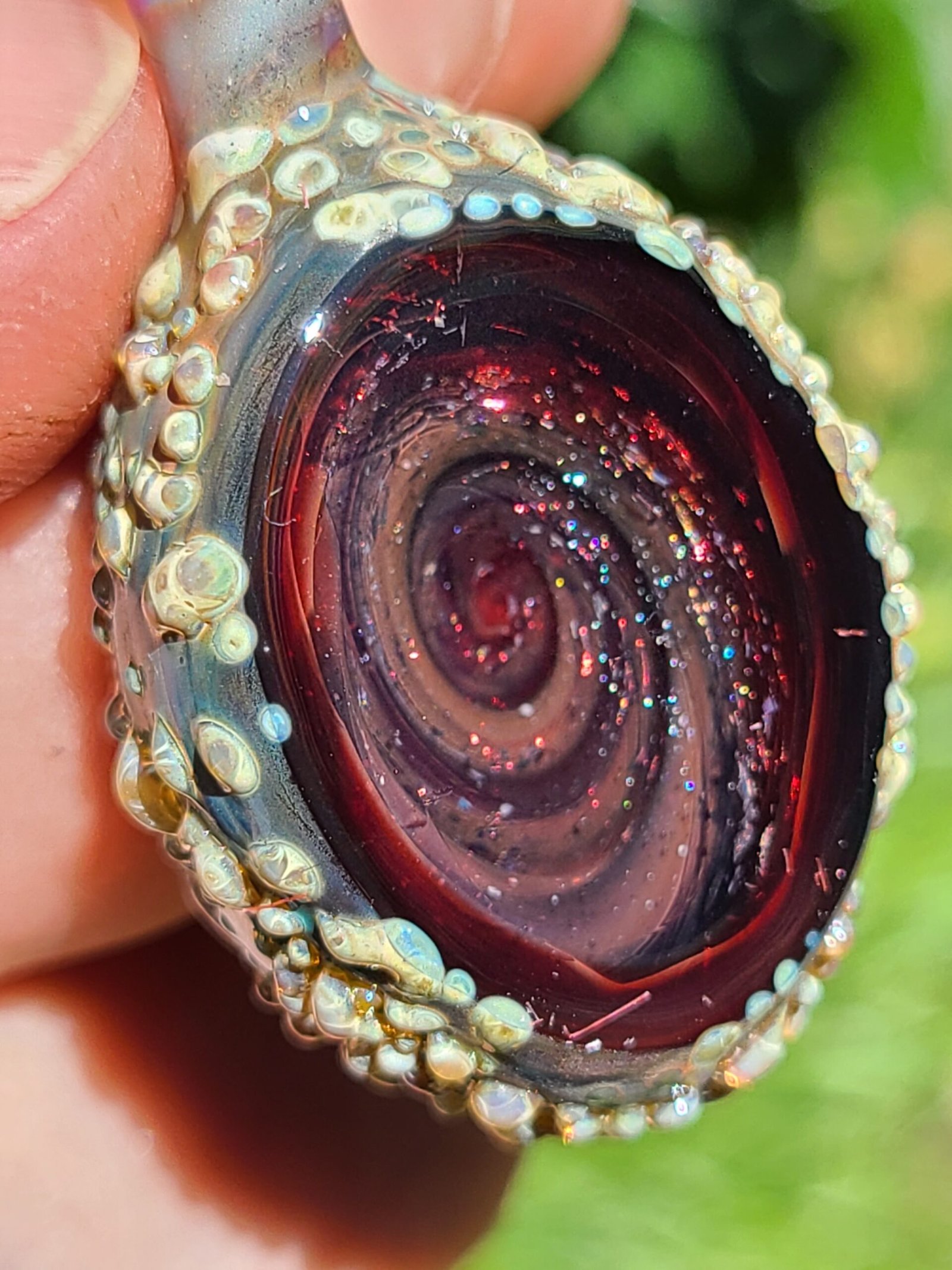 Red Vortex Borogeode Pendant