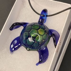 Tropical Cobalt Turtle Pendant