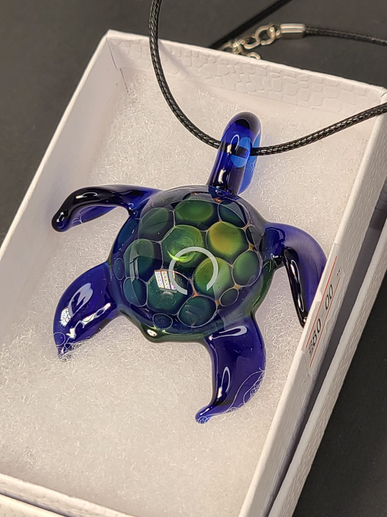 Tropical Cobalt Turtle Pendant