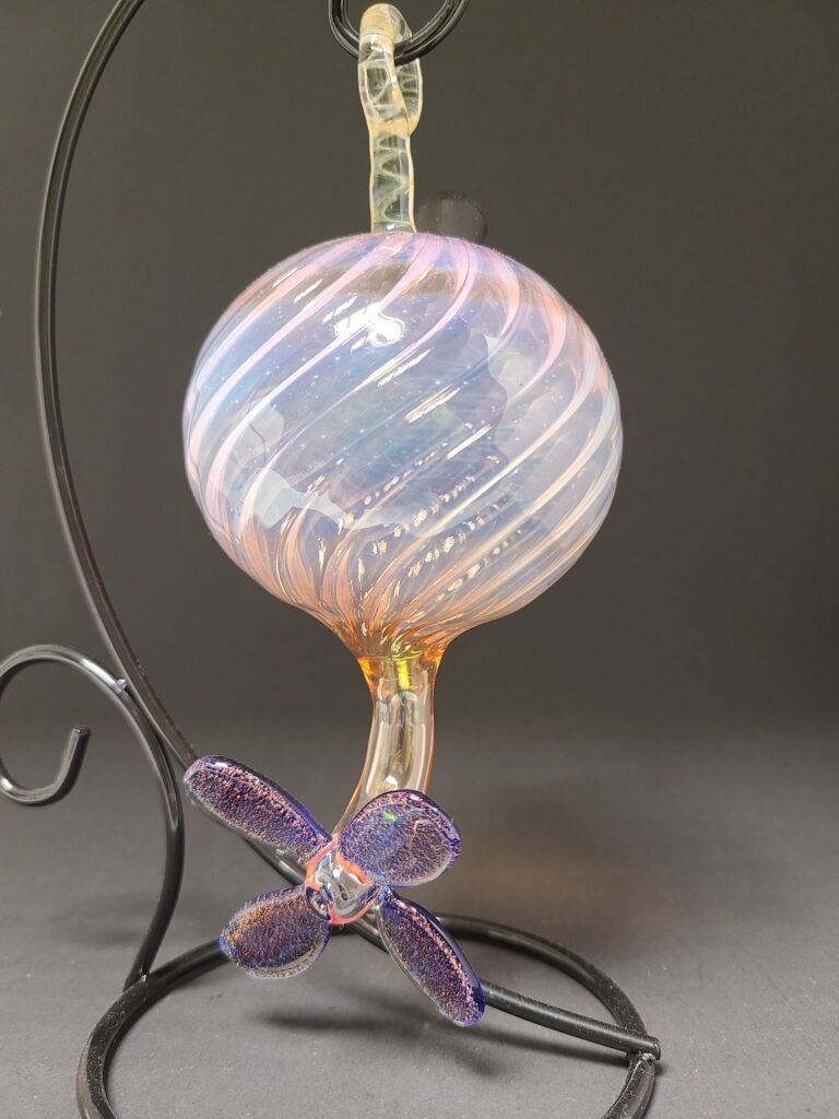 Glitter and Gold Hummingbird Feeder